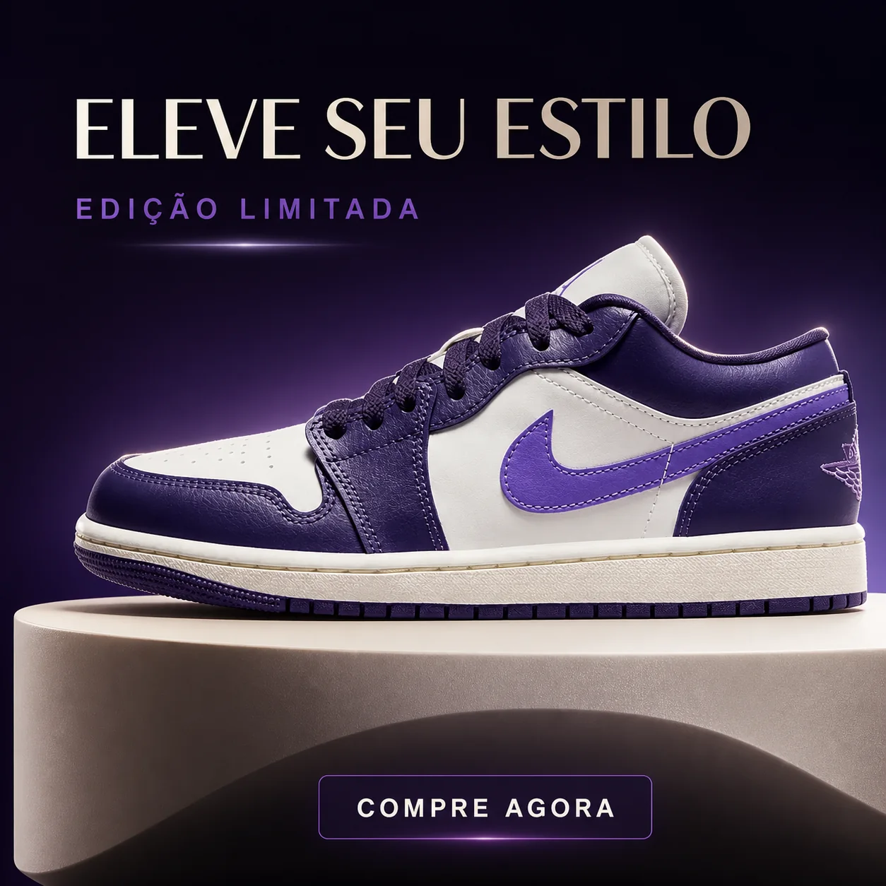 Exemplo visual do comando /adcreativepremium: Cria um anúncio premium com headline, oferta e chamada para ação em uma composição de alto impacto.
