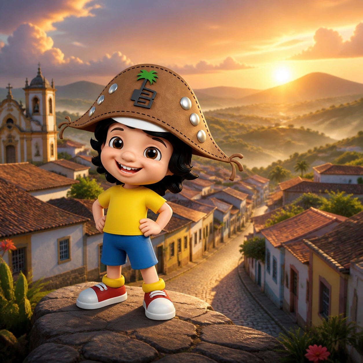 Exemplo visual do comando /conceptart: Apresenta o assunto como concept art cinematográfica sofisticada, preservando detalhes fotográficos.