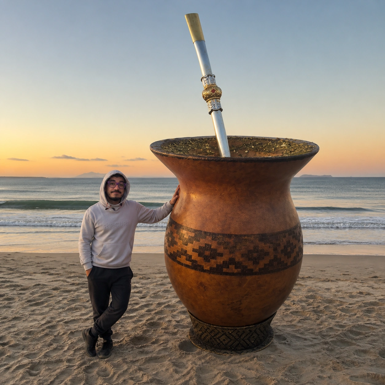 Exemplo visual do comando /giantobject: Transforma um objeto comum em um elemento monumental do mundo.