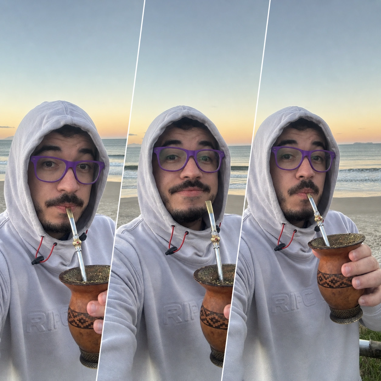 Exemplo visual do comando /jumpcutframe: Cria um momento visualmente surpreendente com aparência de jump cut editorial.
