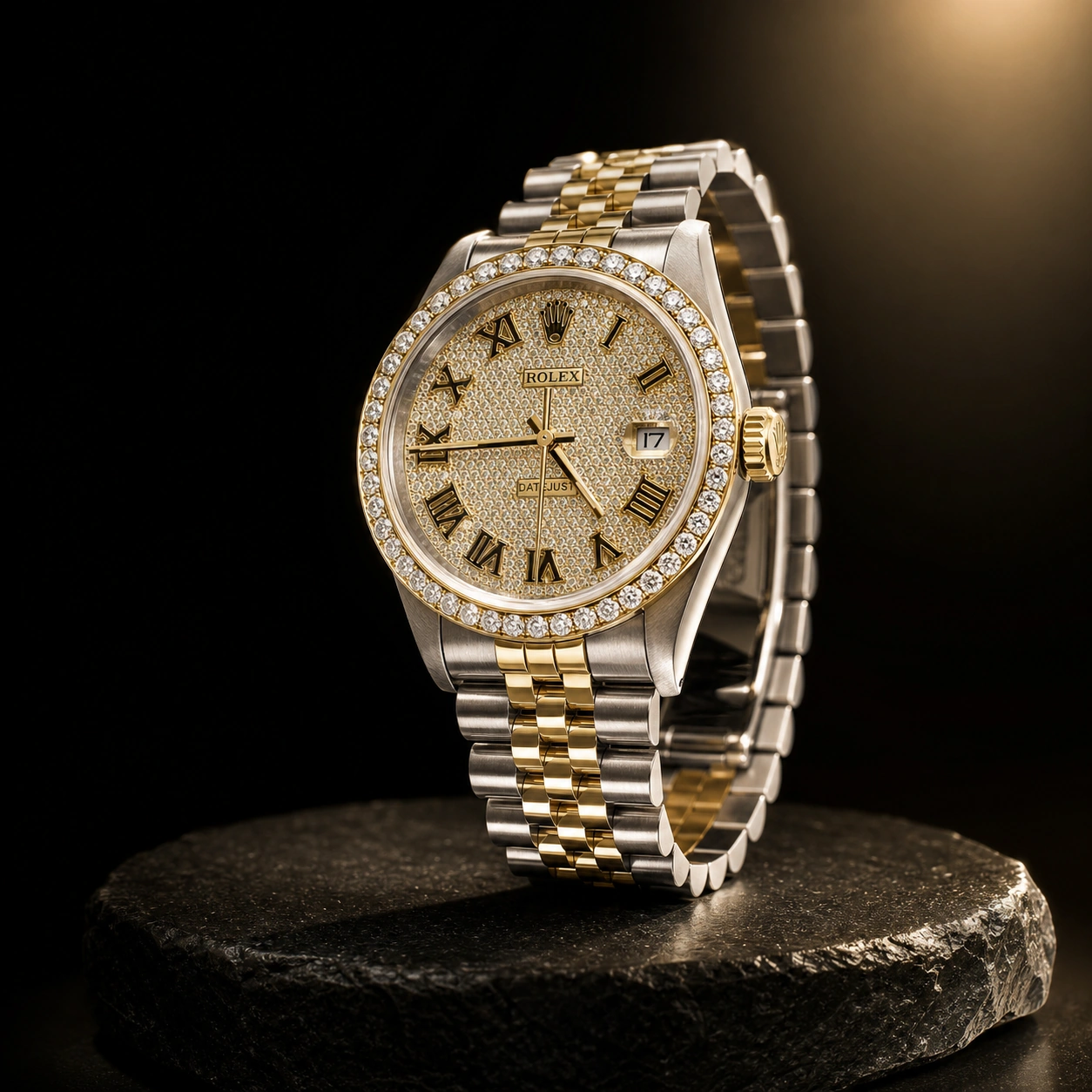 Exemplo visual do comando /luxuryad: Cria um tratamento comercial premium com composição contida e detalhes impecáveis.