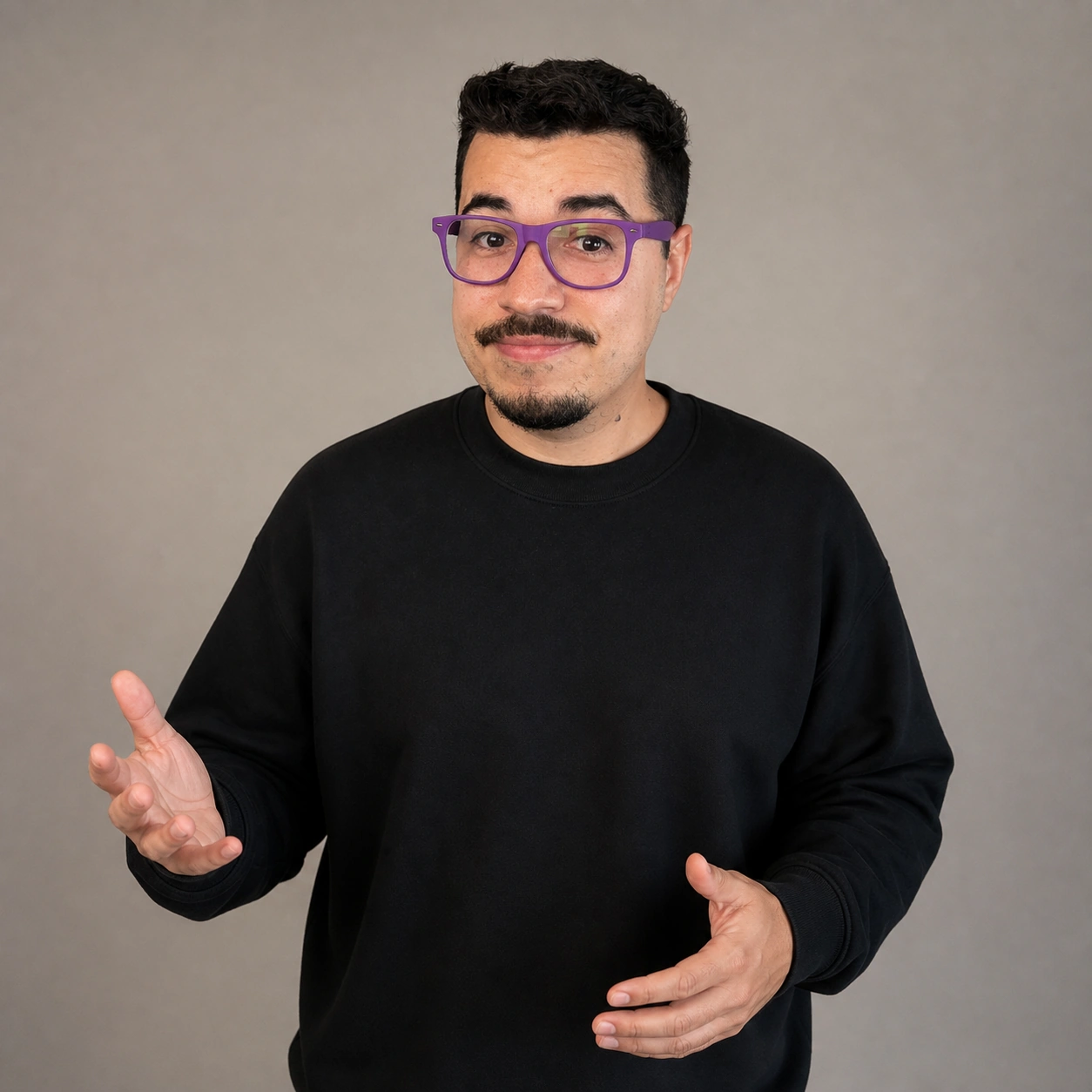 Exemplo visual do comando /mediumshot: Aplica enquadramento equilibrado da parte superior do corpo para retratos, anúncios e diálogos.