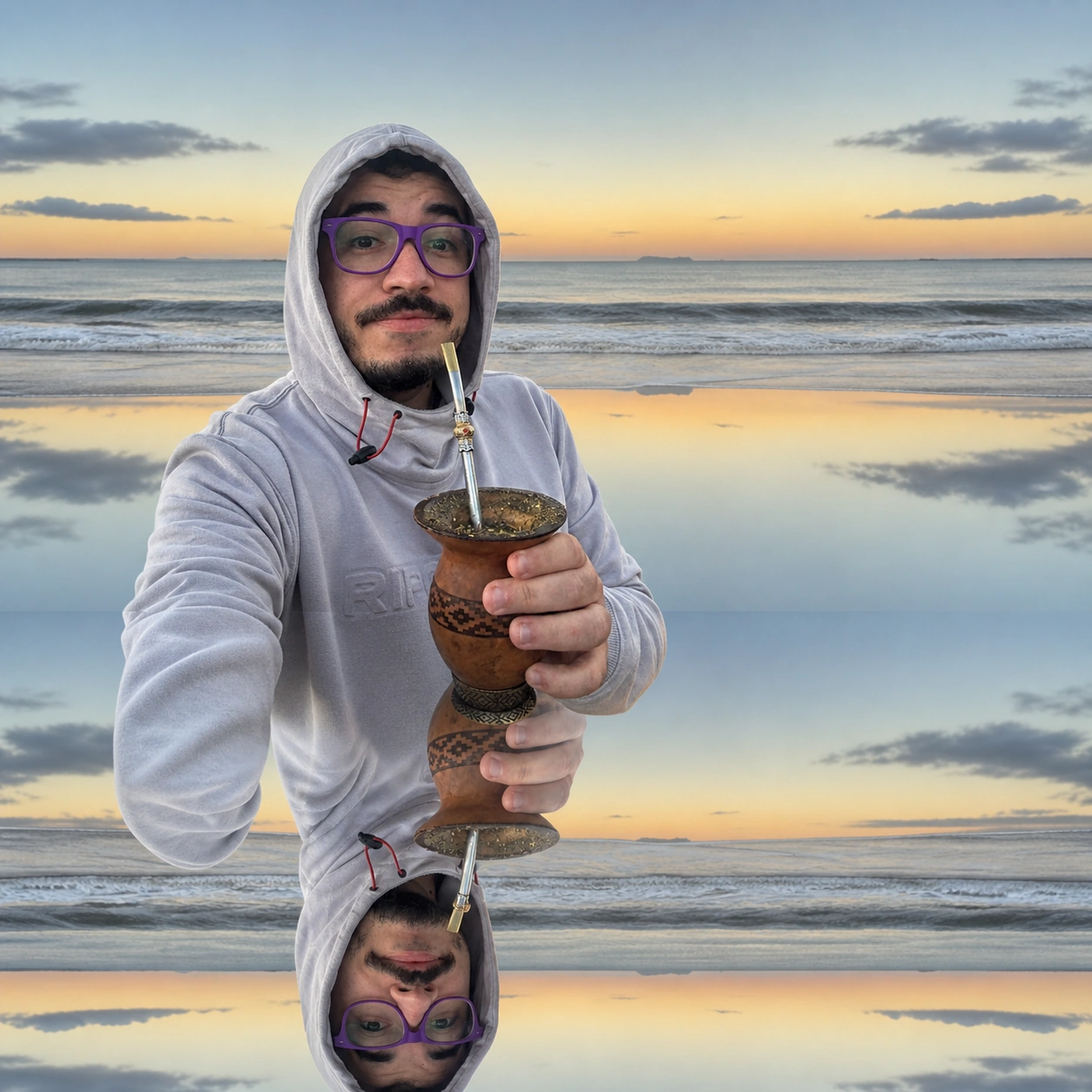 Exemplo visual do comando /mirrorworld: Cria uma realidade espelhada ou alternativa com lógica visual intencional.
